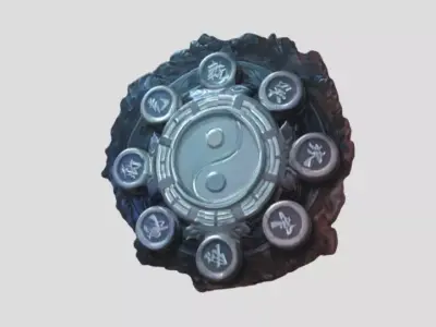 Bagua diagram by Tripo Free low-poly 3D model