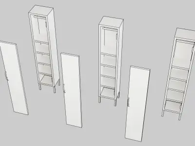 Abandoned Locker Low-poly 3D model purchase