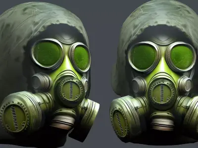 Helmet 3d model military combat Military Low-poly Low-poly 3D model 36