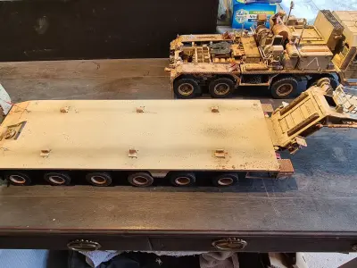 Faun SLT-56 Tank Transporter Trailer 3D model