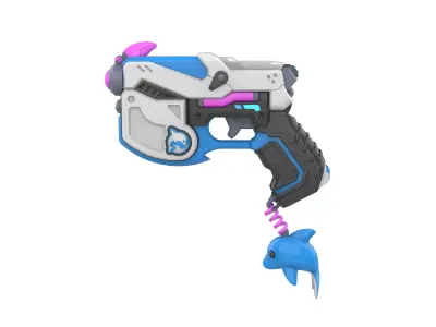  DVa Blaster Waveracer Skin - Overwatch - Commercial - STL 3D print model