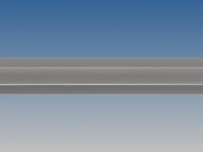 British Standard-EN13674 50E6 rail 3D model