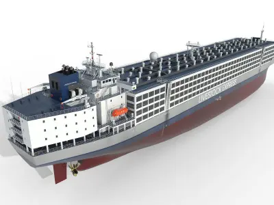 Livestock Carrier 01 3D model