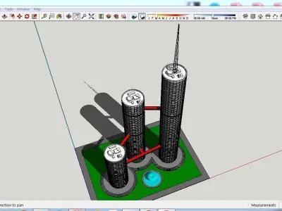 Sketchup Tower B1 Free 3D model