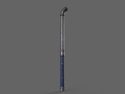 PBR Pipe Weapon V1c Low-poly 3D model