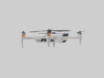Solar Powered Drone M 1 Low-poly 3D model