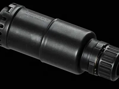 BT RBS 762 compact SF Suppressor Low-poly 3D model