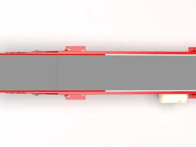 3 section telescopic belt conveyor loading  belt conveyor 3D model