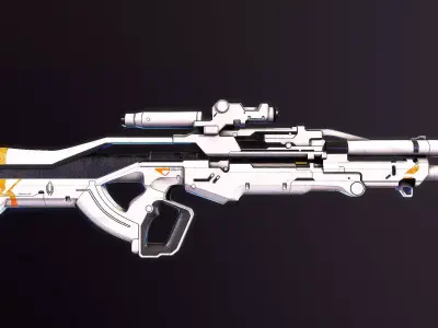 Cerberus M13 Raptor Sniper MASS EFFECT 3D model