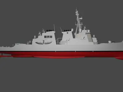 uss-arleigh burke  3D model 3D model