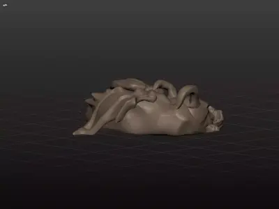 Stylized Sleeping Dragon Free 3D model
