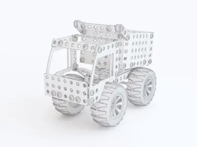 Designer toy truck 3D model
