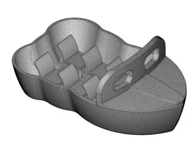 Fantastic Cartoon Boat 3D model