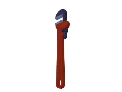 Pipe Wrench - Hand Painted 3D model