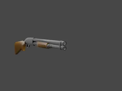 Shot gun Free 3D model