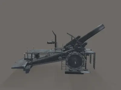 Big Bertha Low-poly 3D model