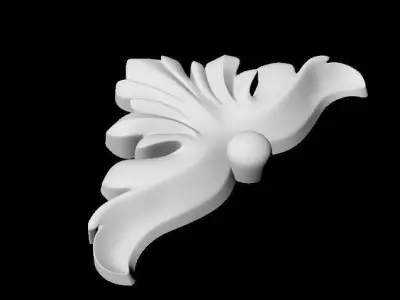 Central decor ornament for furniture Free 3D model 4