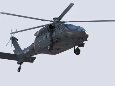Harbin Z-20 3D model