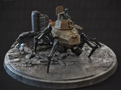 Konfusion 47 Spider Tank 32mm 3D print model