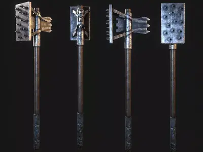 Post Apocalyptic Warhammer Low-poly 3D model