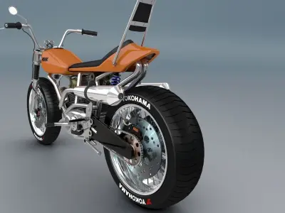 Chopper Hawk Concept Bike  3D model