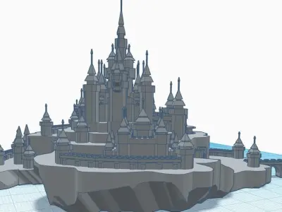 Medival model of Castle 3D print model