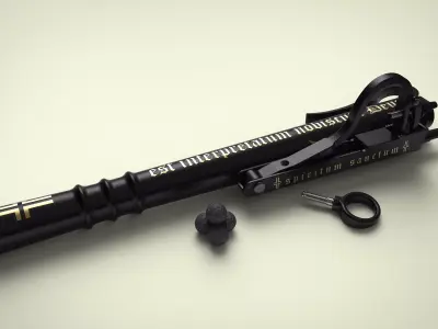 Medieval monk gun 3D model