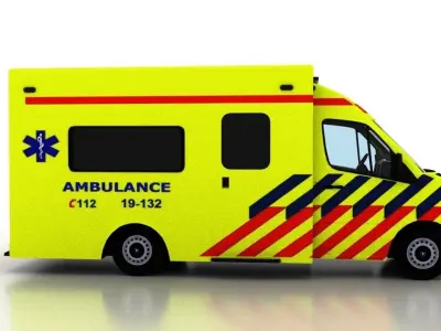 Mercedes Benz Sprinter 2015 Truck Netherlands Ambulance 3D model