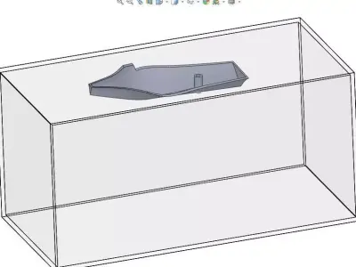 Boat and water 3D model