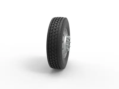 10 Hole front wheel Scale 1 to 25 3D print model