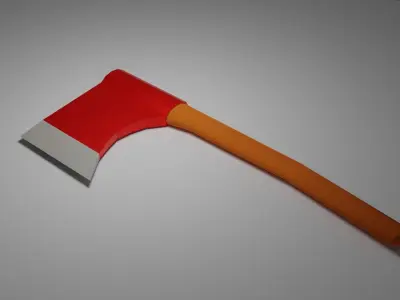 Low poly axe Low-poly 3D model