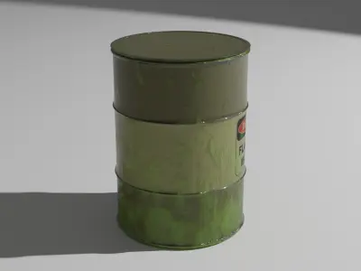 Metal barrel 3D model purchase