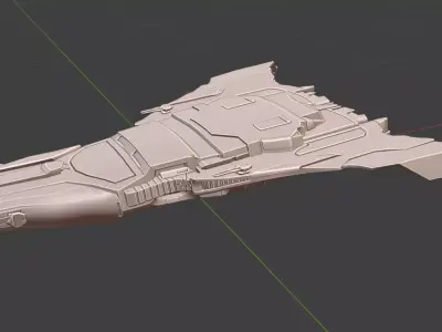 scifi spacescraft 3D model