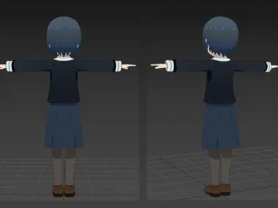 Akira Shinonome VRChat  3D model