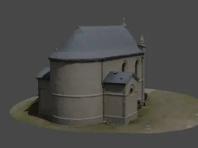 French chapel photogrammetry 3D model