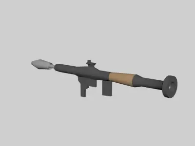 RPG Rocket Propelled Grenade Lo Poly Free low-poly 3D model