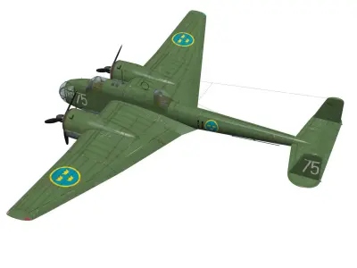 HandleyPage Hampden 3D model purchase