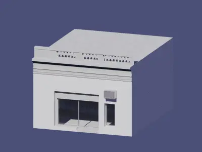 Buenos Aires Style Building 1 Free 3D model