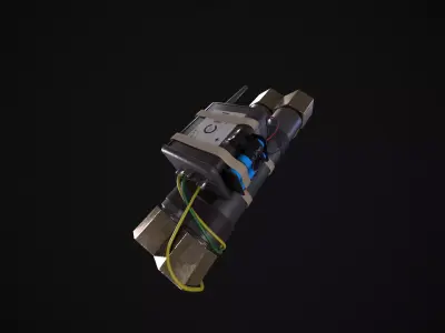 Alien Isolation Pipe Bomb Low-poly 3D model