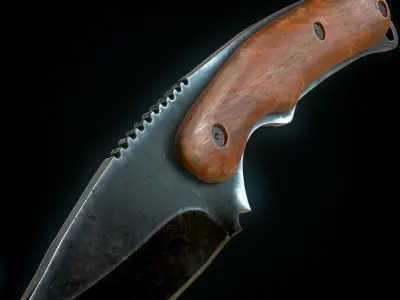 Knife gut CSgo Low-poly 3D model