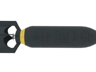 bomb 550 World War II Free low-poly 3D model