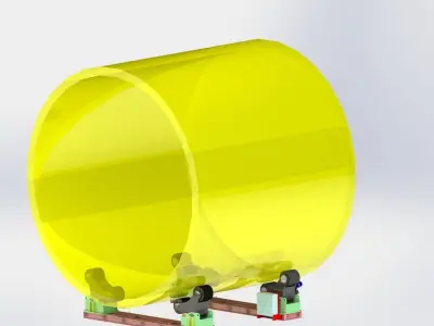 Welding rotator from 4000kg to 10000kg 3D model
