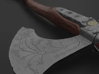 Leviathan Axe from God of War 3D model purchase