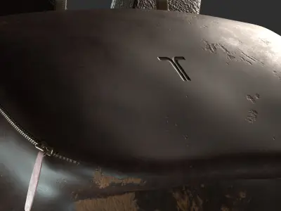 Leather bag Low-poly 3D model purchase