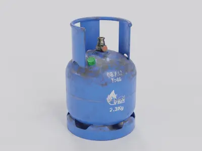 Gas Tank Low-poly 3D model buy
