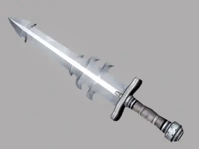 Sword Low-poly 3D model 50