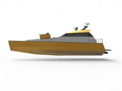 Fast Patrol Millitary Boat  3D model