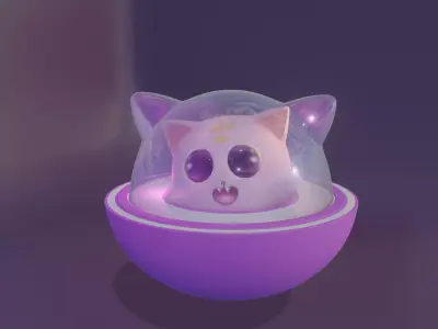 Cat - Blender Free low-poly 3D model