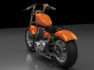 Yamaha XS650 3D model purchase