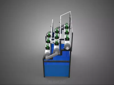 HYDROPONIC FARM PLANT AUTO WATER CYCLE TANK PUMP NOZZLE SPRAYER 3D model